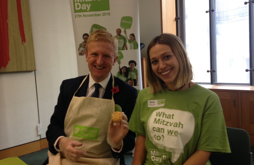 Oliver Dowden MP at Mitzvah Day 2016