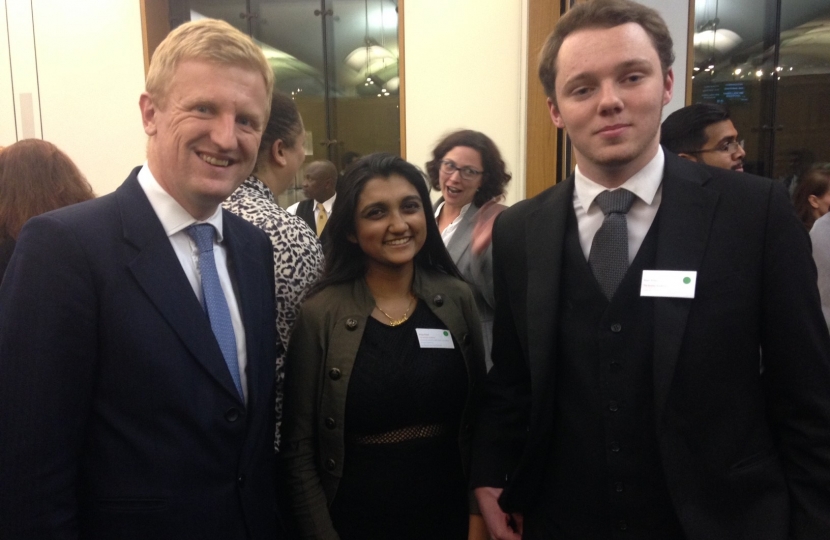Oliver Dowden MP at Access Aspiration Event in Parliament - 2016