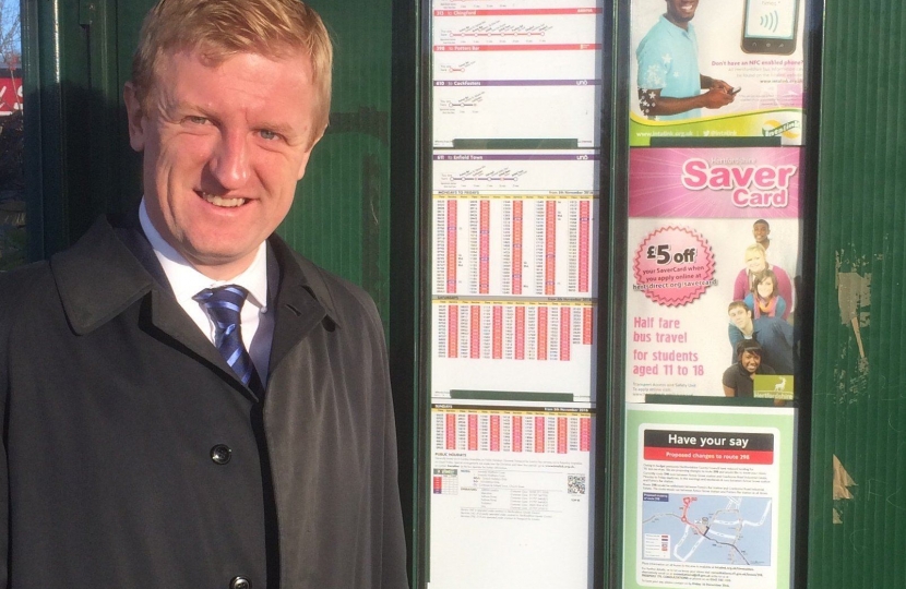 Oliver Dowden MP at 298 Bus Stop