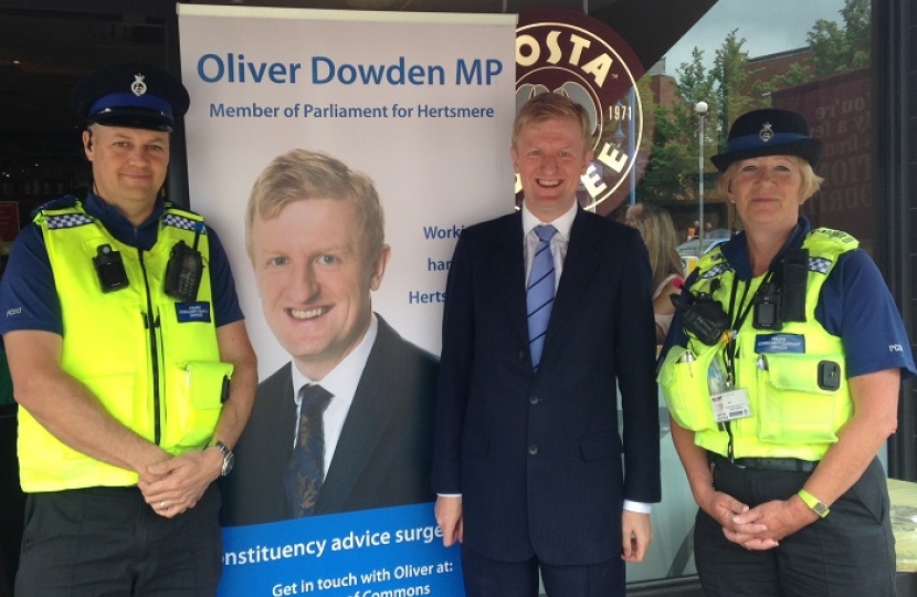 Oliver Dowden MP at his Potters Bar Surgery
