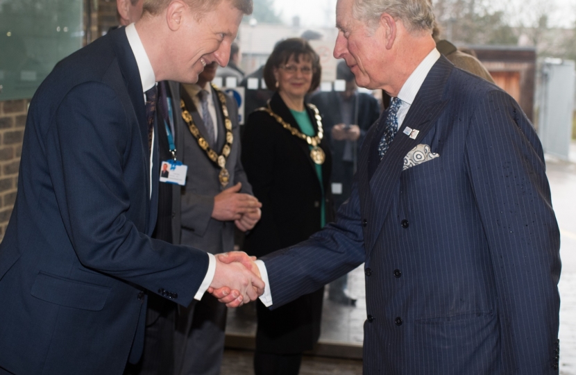 Oliver Dowden MP with HRH the Prince of Wales