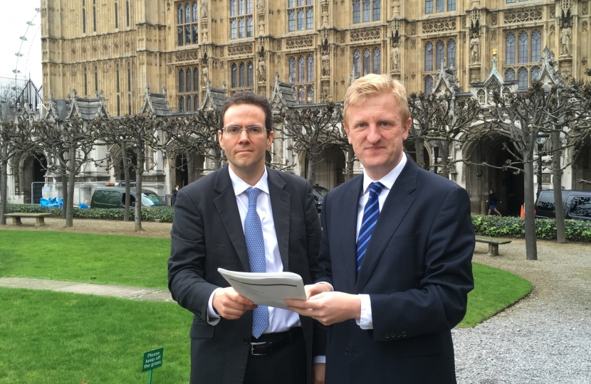 Oliver Dowden MP with Kamran Foroughi