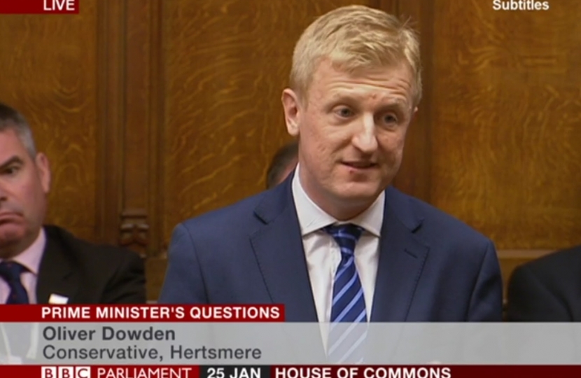 Oliver Dowden MP raising assaults on NHS staff at PMQs