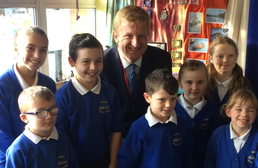 Oliver Dowden MP at Shenley Primary School - 08.12.17