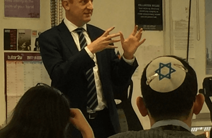 Oliver Dowden MP at Yavneh College - 17.11.17