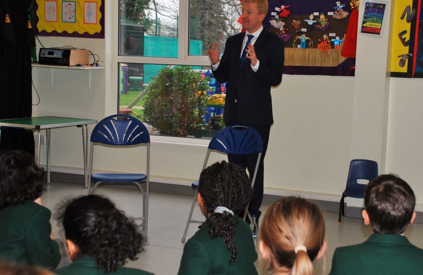 Oliver Dowden CBE MP at Longwood School