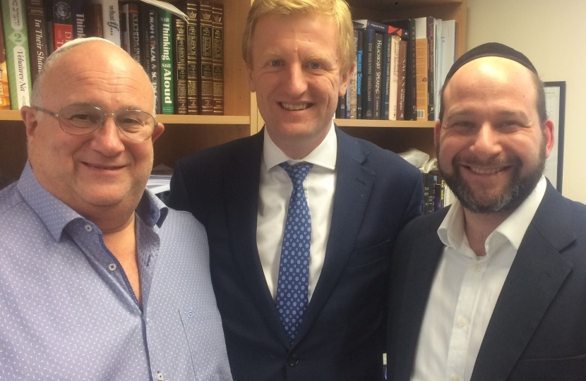 Oliver Dowden CBE MP meeting with Rabbi Feldman