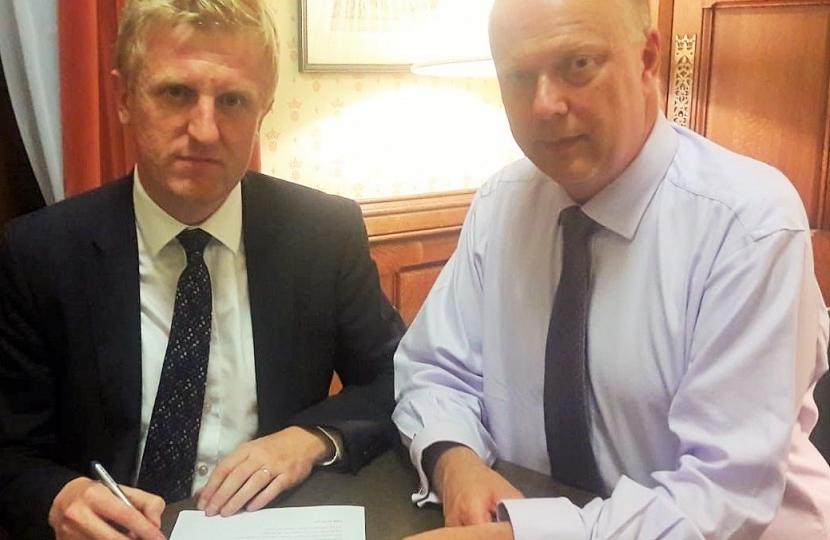 Oliver Dowden CBE MP meeting with the Transport Secretary - 04.06.18