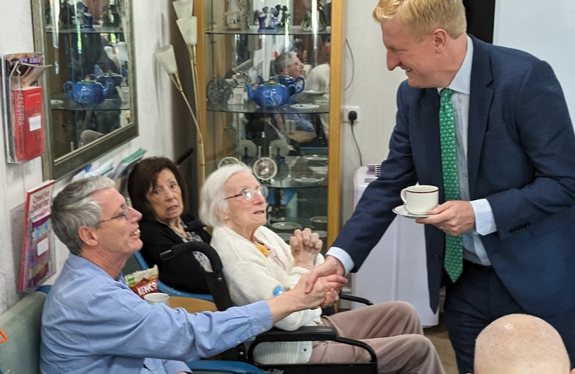 Mr Dowden meeting residents of the Care Home 2