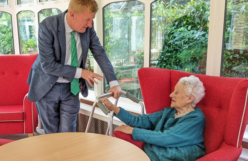 Mr Dowden meeting residents of the Care Home 1