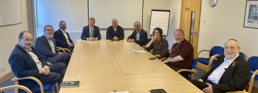 Oliver Dowden MP with Rabbis and Jewish Representatives