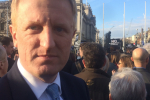 Oliver Dowden CBE MP at the protest against anti-Semitism - 26.03.18