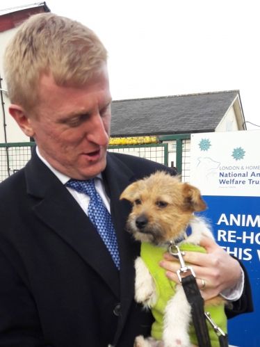 Oliver Dowden MP at Bushey Animal Trust Centre - 27.01.17