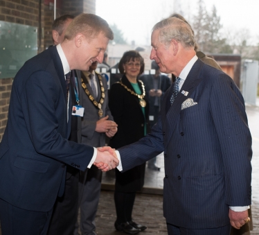 Oliver Dowden MP with HRH the Prince of Wales