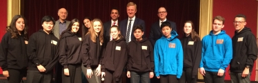 Oliver Dowden MP with the Radlett Youth Council