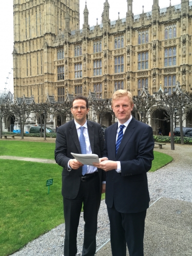 Oliver Dowden MP with Kamran Foroughi