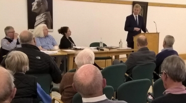 Oliver Dowden addressing the Bushey Forum