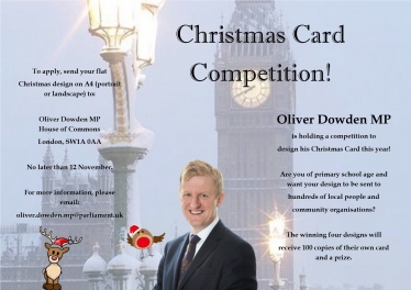 Oliver Dowden MP - Christmas Card Competition 2017