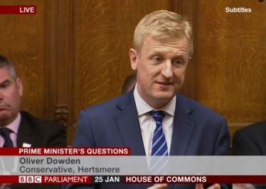 Oliver Dowden MP raising assaults on NHS staff at PMQs