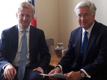 Oliver Dowden MP with Sir Michael Fallon MP