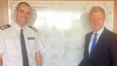 Oliver Dowden CBE MP meeting Chief Constable Charlie Hall QPM - 29.06.18